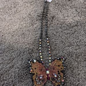 Butterfly necklace Betsy Johnson